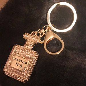 Caramel crystallized keychain